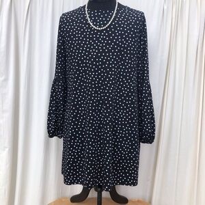 Black white polka dots Dress size xl
